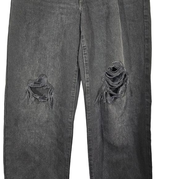 Levi's Black Distressed Baggy Dad Jeans NWT Size 32x30 - Picture 5 of 12